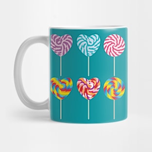 Candy on stick with twisted design Mug